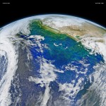 Le Nord-Est du Pacifique et la côte californienne vue depuis le satellite VIIRS le 8 février 2016, Crédit : Ocean Color, NASA